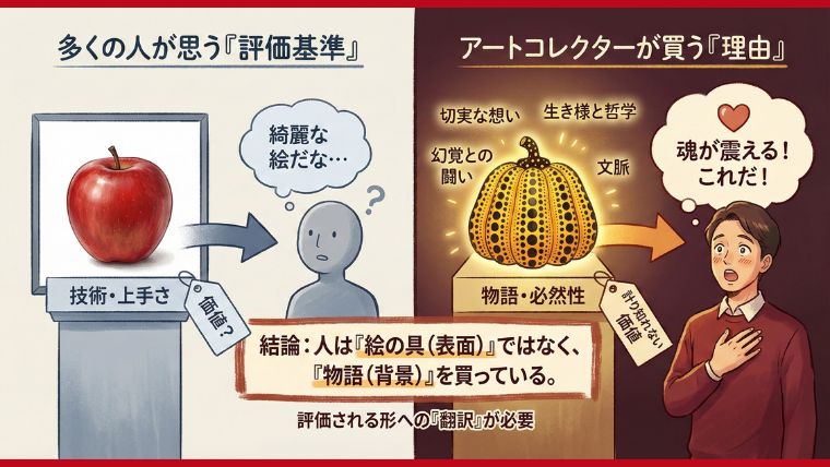 コレクターにとっての「買う理由」にも、一般層にとっての「惹かれる理由」