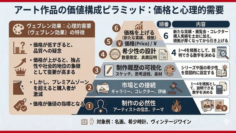 アート作品の価値構成ピラミッド