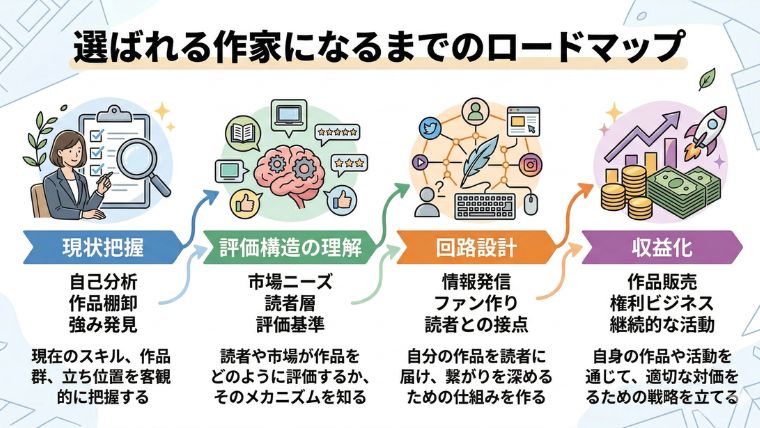 選ばれる作家になるためのロードマップ