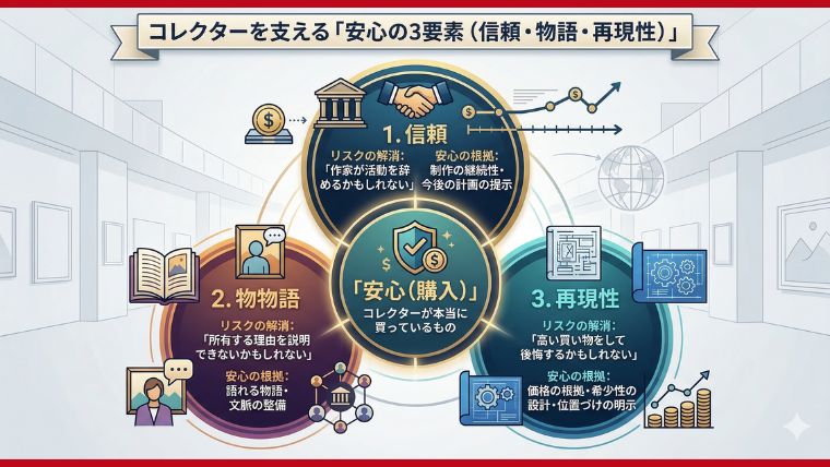 コレクターを支える安心の3要素