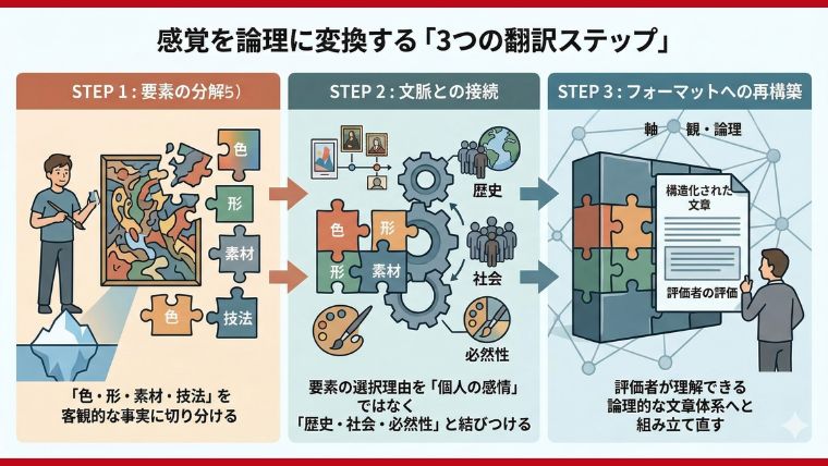 感覚を論理に変換する「3つの翻訳ステップ」