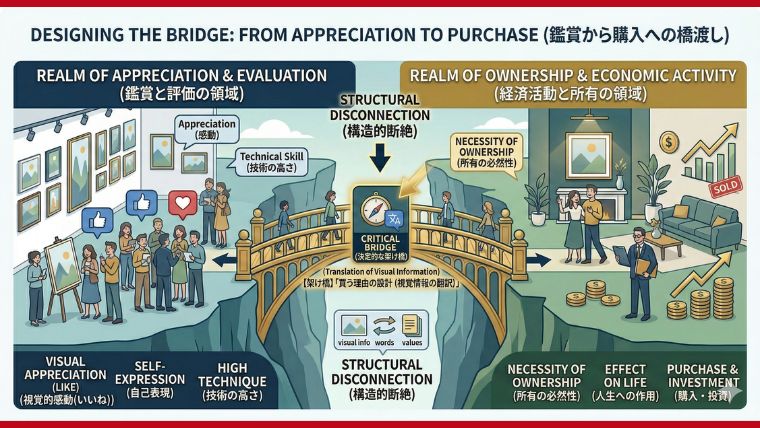 鑑賞から購入に橋渡し